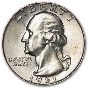 1961-D Washington Quarter BU 1961-D Washington Quarter BU